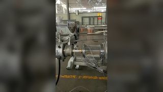 Экструдер для производства приточно-дренажных труб 16 мм из полиэтилена